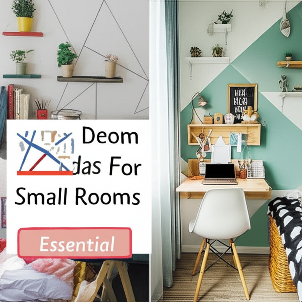 Generate a high-quality, relevant image prompt for an article about: Cheap DIY Room Decor Ideas For