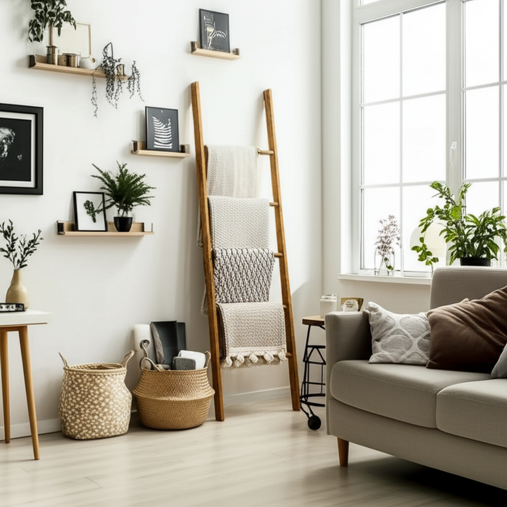 Generate a high-quality, relevant image prompt for an article about: Diy Home Decor Ideas For Small