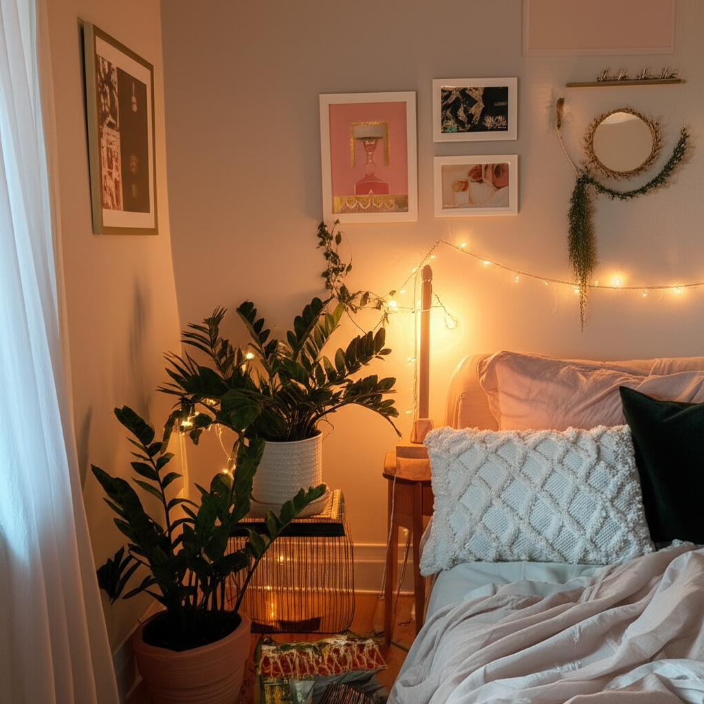 Generate a high-quality, relevant image prompt for an article about: How To Make Your Room Aesthetic