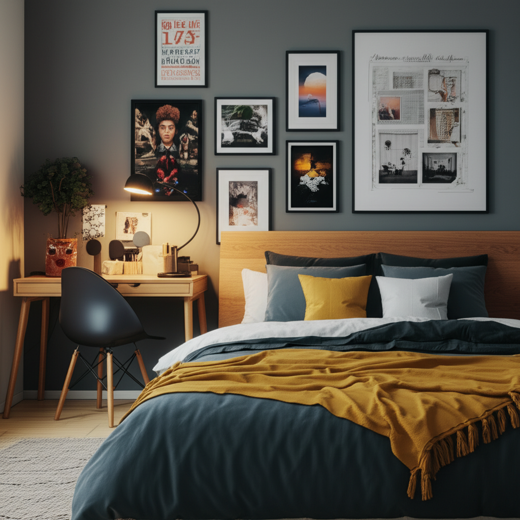 Generate a high-quality, relevant image prompt for an article about: How To Make Your Room Aesthetic