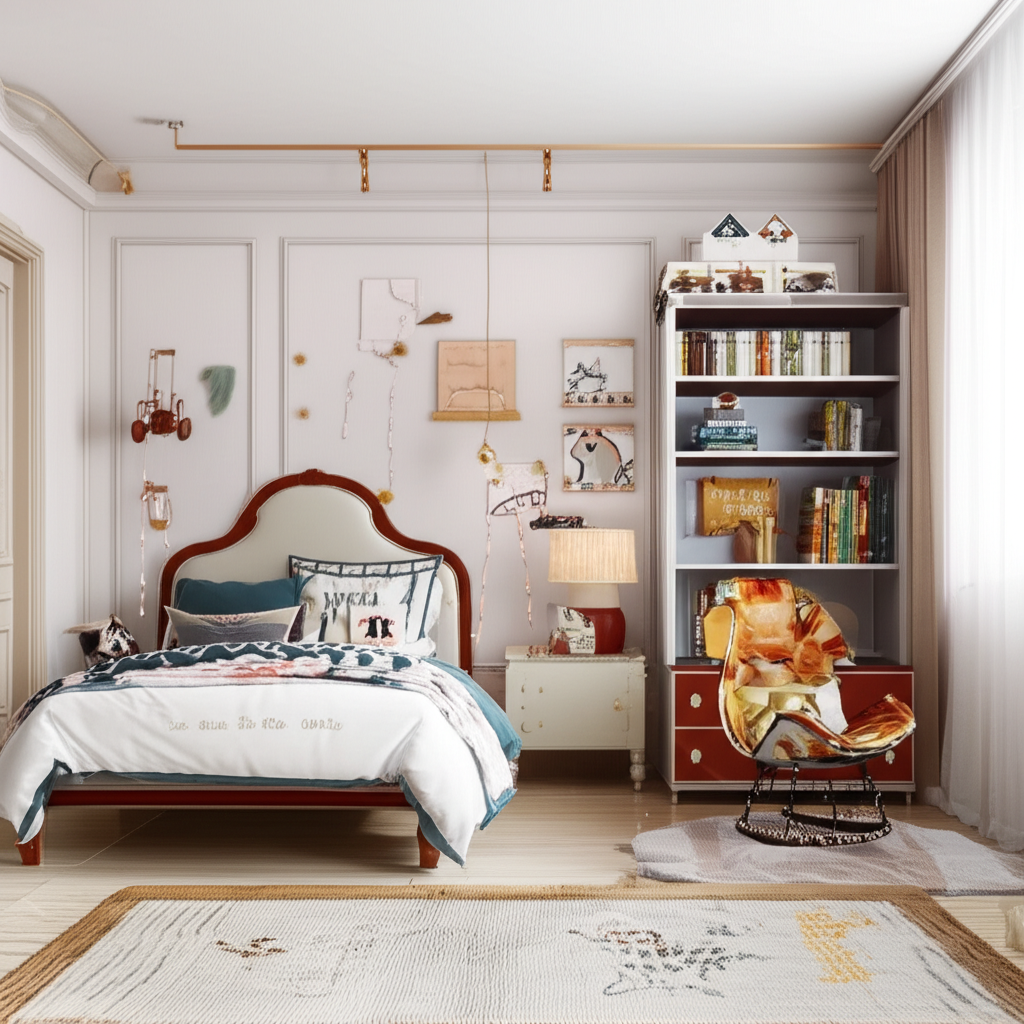 Generate a high-quality, relevant image prompt for an article about: Bedroom Interior Design Ideas f