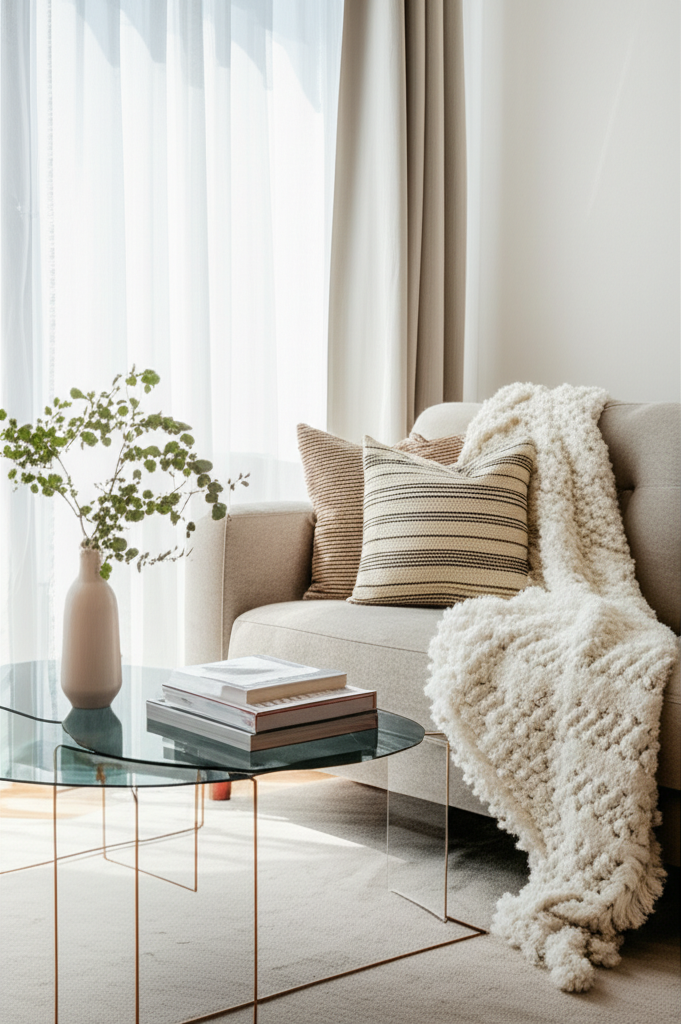 Generate a high-quality, relevant image prompt for an article about: 7 Simple Room Decor Ideas: Effo