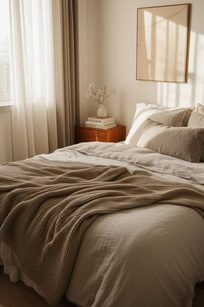 Generate a high-quality, relevant image prompt for an article about: 15 Aesthetic Bedroom Decor Idea