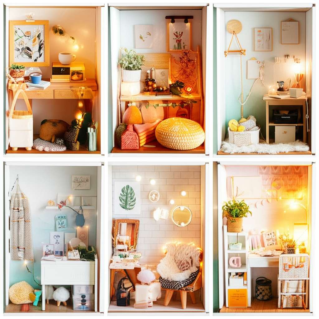 Generate a high-quality, relevant image prompt for an article about: 5 Cozy Small Room Decorating Id