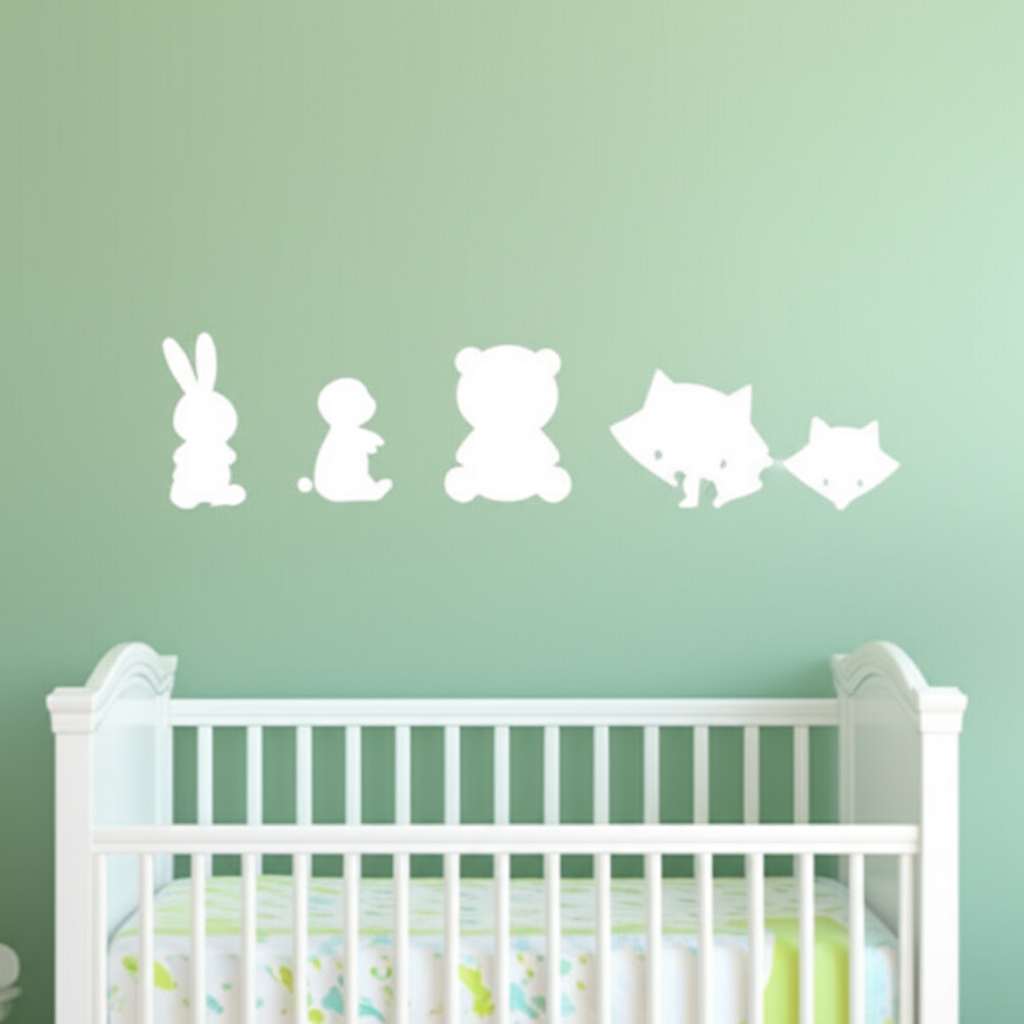 Generate a high-quality, relevant image prompt for an article about: 5 Baby Room Wall Decor Ideas: E