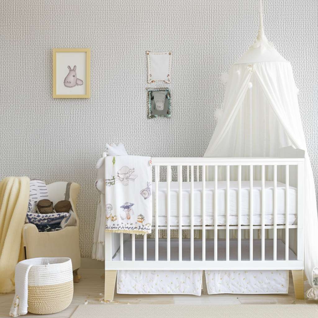 Generate a high-quality, relevant image prompt for an article about: 10 Baby Room Wall Decor Ideas: