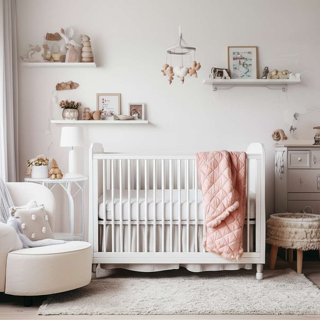 Generate a high-quality, relevant image prompt for an article about: 10 Chic Baby Room Decorating Id