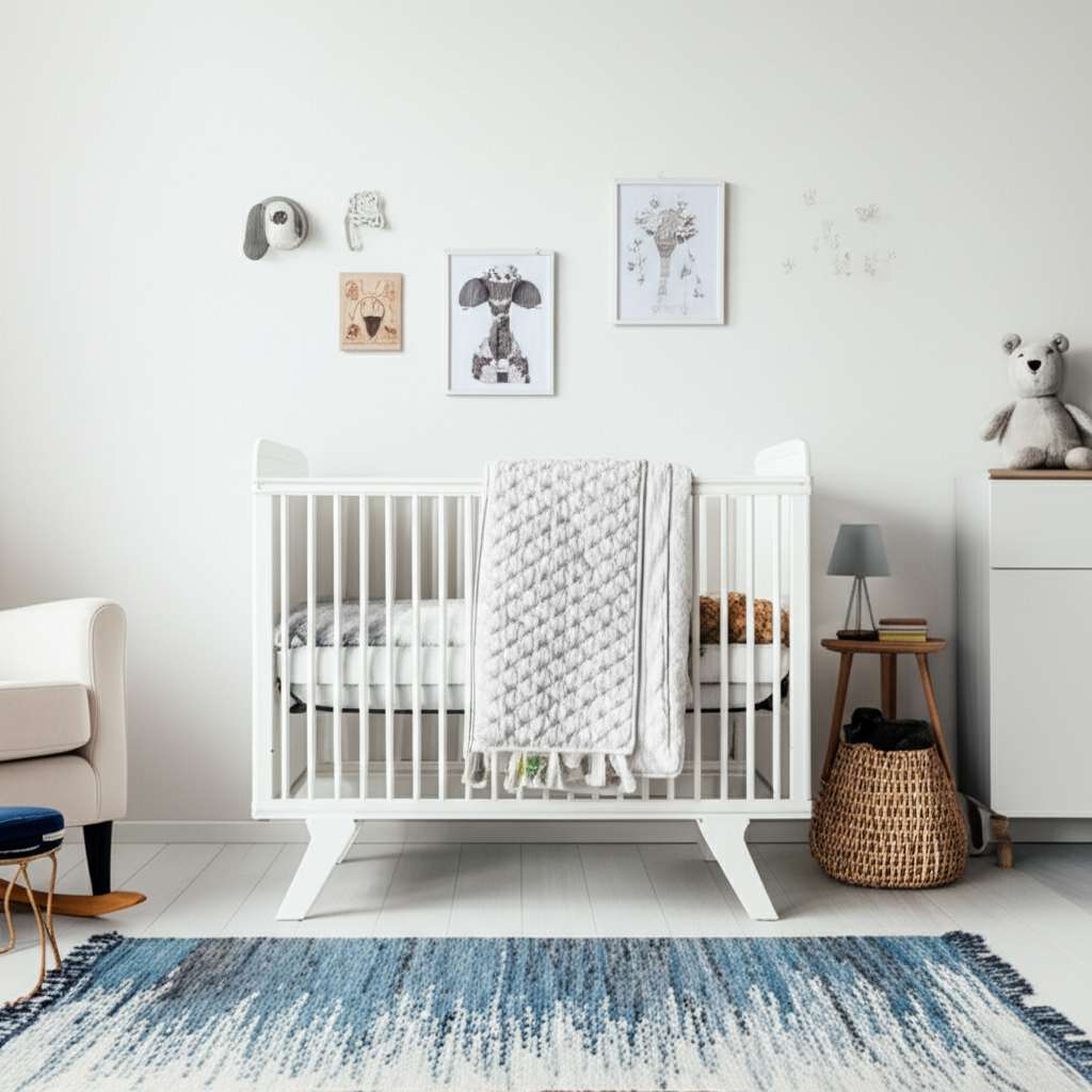 Generate a high-quality, relevant image prompt for an article about: 10 Stylish Baby Room Decorating