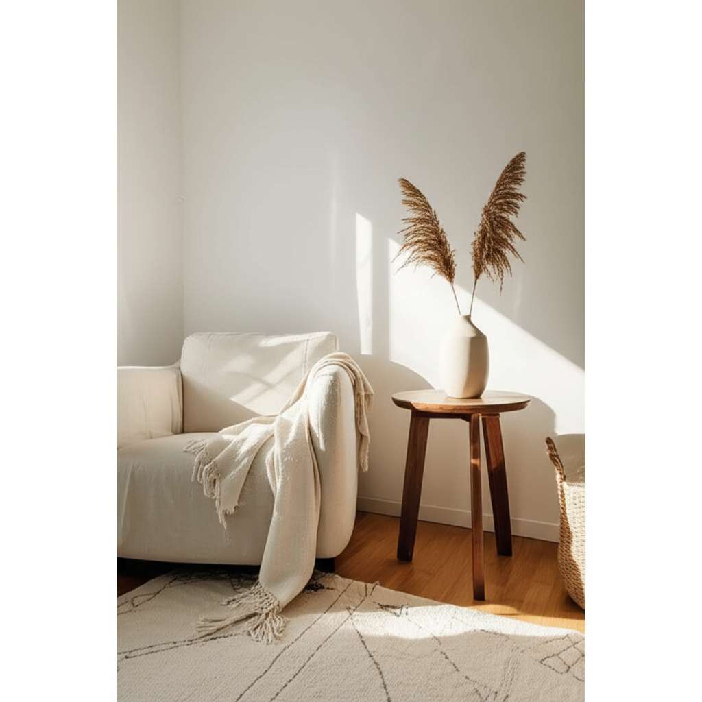 Generate a high-quality, relevant image prompt for an article about: 7 Aesthetic Mom Room Decor Idea