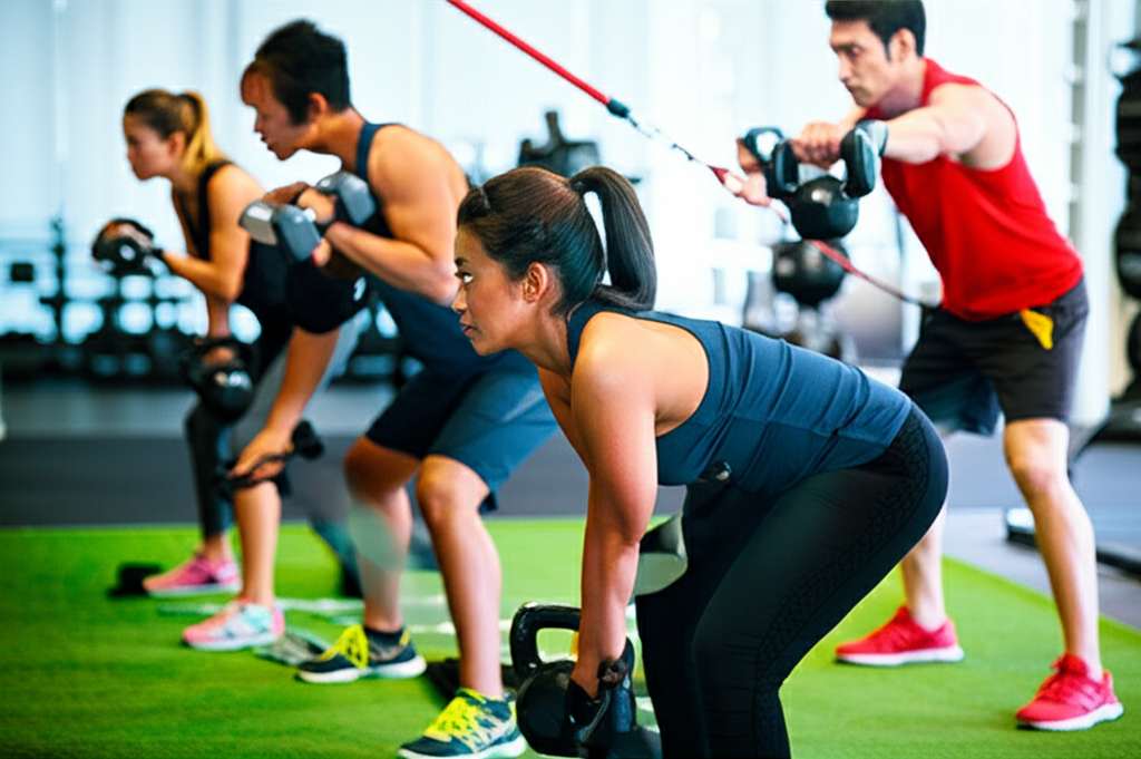 Generate a high-quality, relevant image prompt for an article about: 15 Strength Training Workouts F