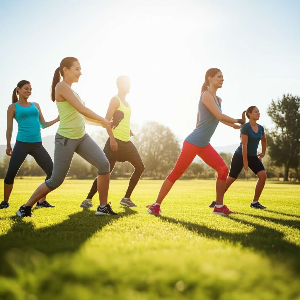 Generate a high-quality, relevant image prompt for an article about: 20 Morning Exercises: Essential