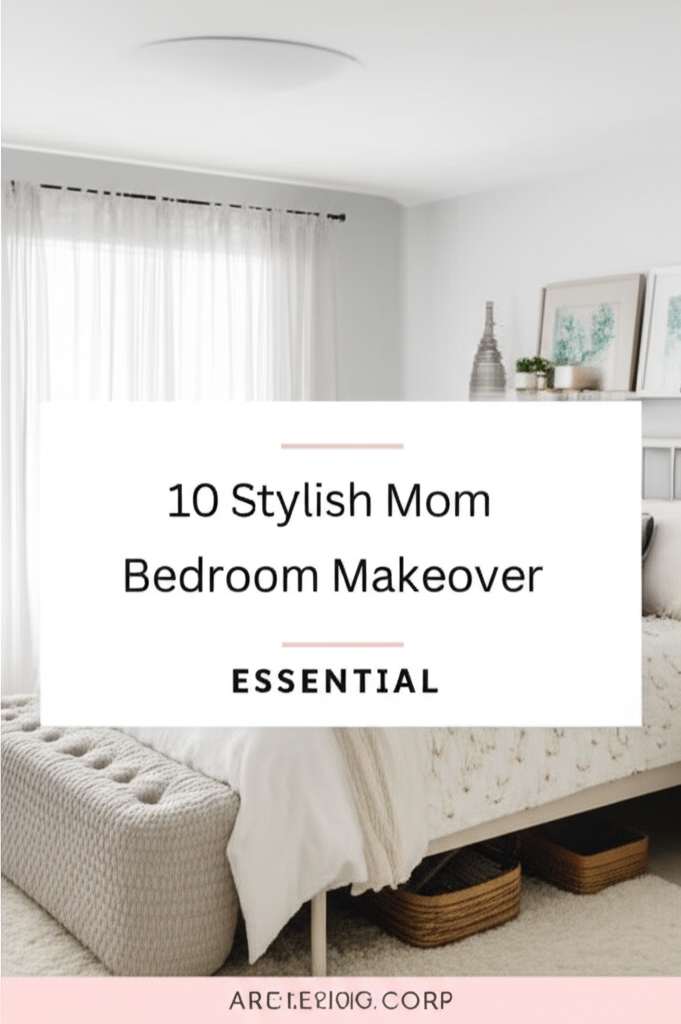 Generate a high-quality, relevant image prompt for an article about: 10 Stylish Mom Bedroom Makeover