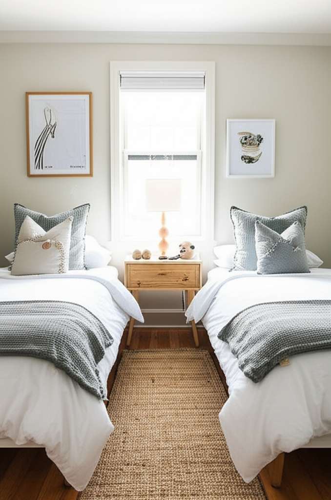 Generate a high-quality, relevant image prompt for an article about: 10 Chic Shared Room Ideas: Esse