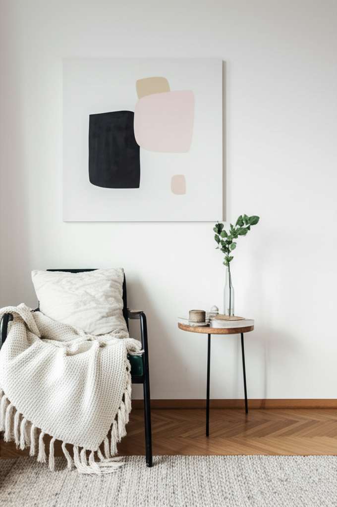 Generate a high-quality, relevant image prompt for an article about: Simple Room Decor Ideas: Effort