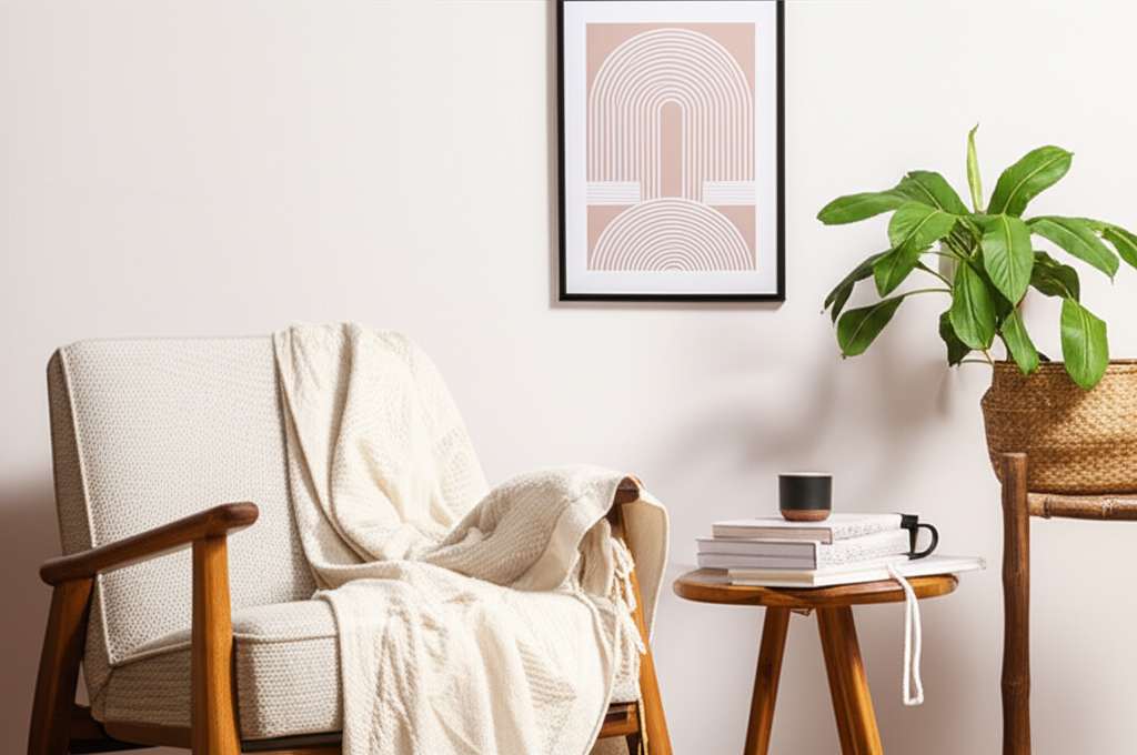 Generate a high-quality, relevant image prompt for an article about: How Can I Decorate My Simple Ro