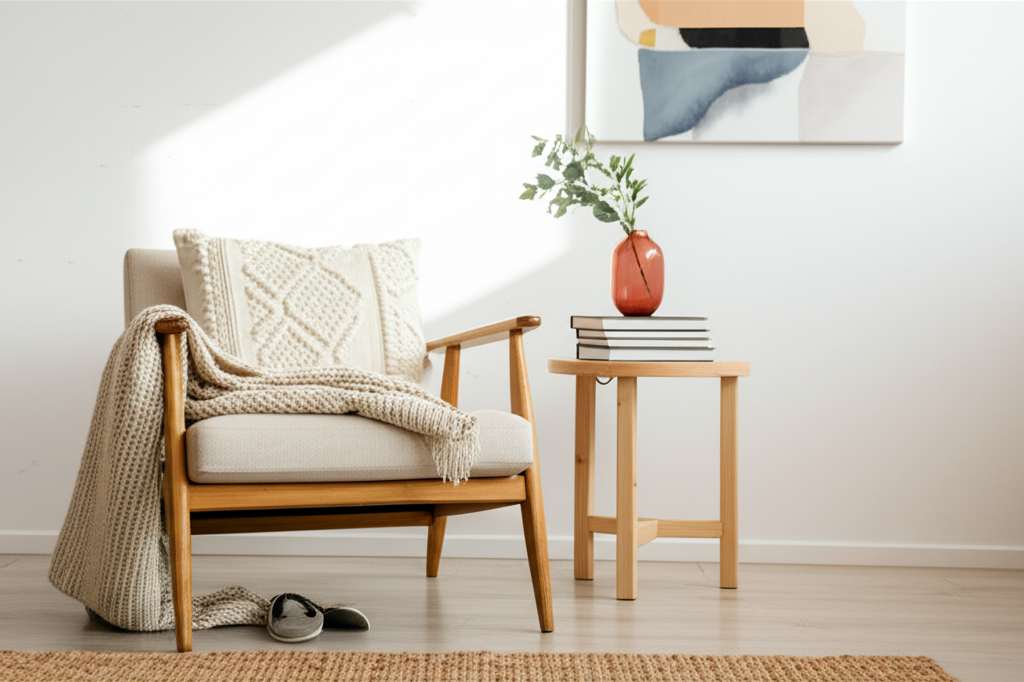 Generate a high-quality, relevant image prompt for an article about: Simple Room Decorating Ideas: E