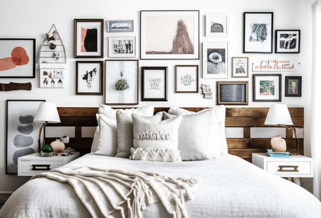 Generate a high-quality, relevant image prompt for an article about: DIY Bedroom Decor For Adults: A