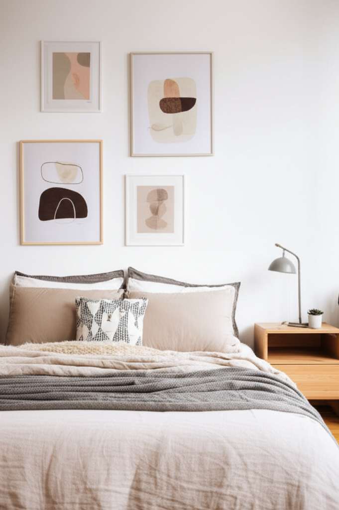 Generate a high-quality, relevant image prompt for an article about: How to Decorate a Small Bedroom