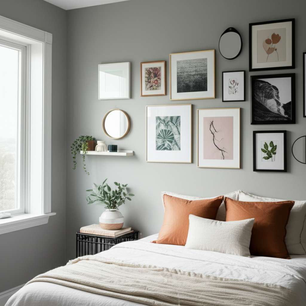 Generate a high-quality, relevant image prompt for an article about: How to Decorate a Small Bedroom