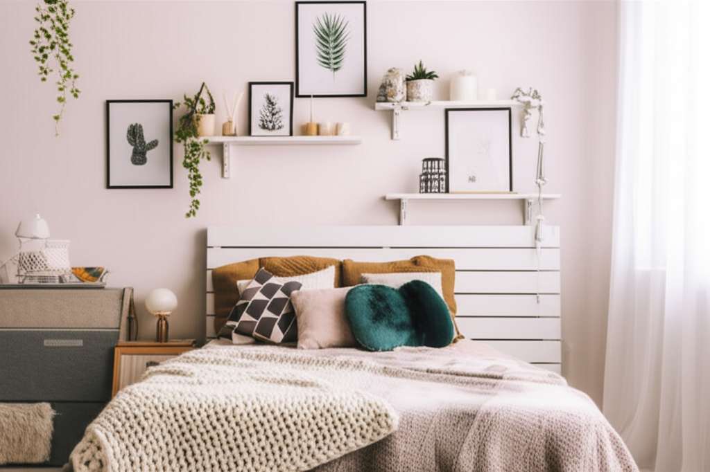 Generate a high-quality, relevant image prompt for an article about: How To Decorate Small Bedroom: