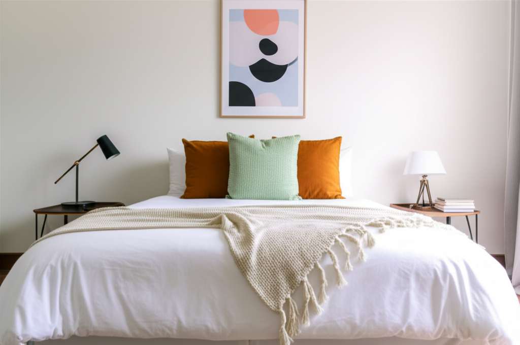 Generate a high-quality, relevant image prompt for an article about: How to Decorate Small Bedroom Q