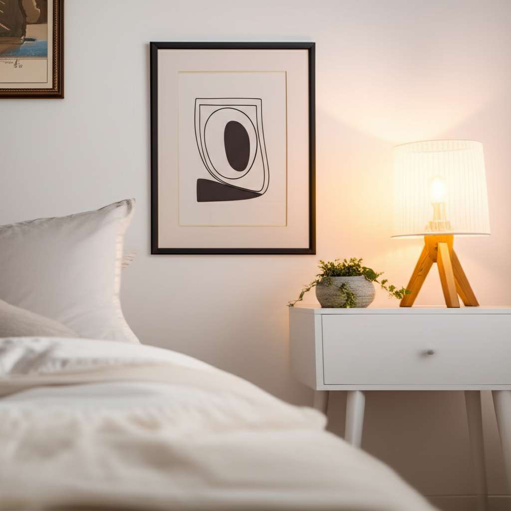 Generate a high-quality, relevant image prompt for an article about: How to Decorate a Small Bedroom