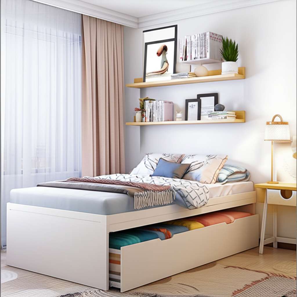 Generate a high-quality, relevant image prompt for an article about: Small Room Design For 2 People: