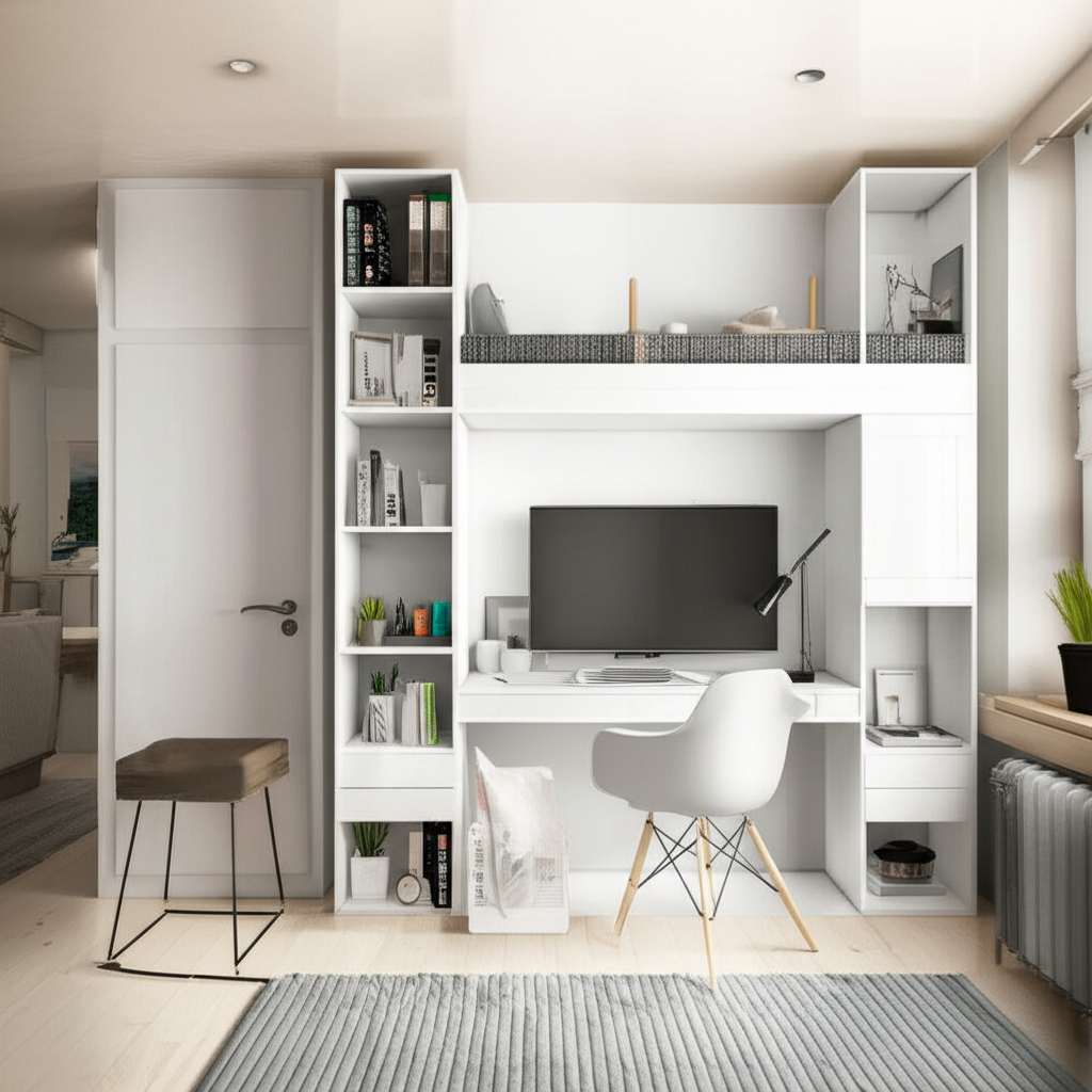 Generate a high-quality, relevant image prompt for an article about: Small Room Design Ideas Wall: B