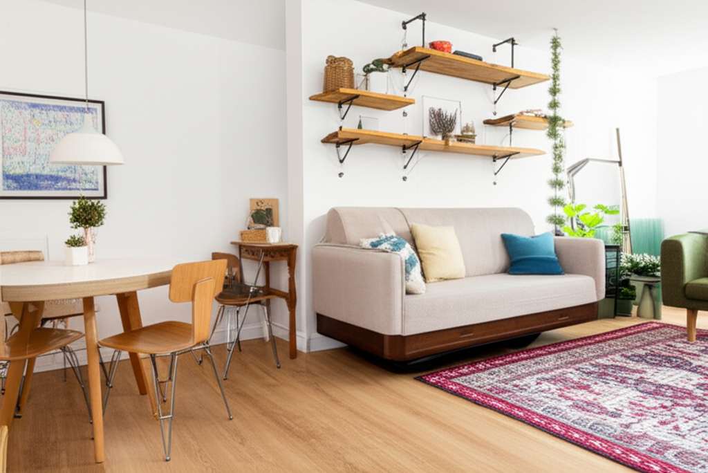 Generate a high-quality, relevant image prompt for an article about: Small Living Room Dining Room D