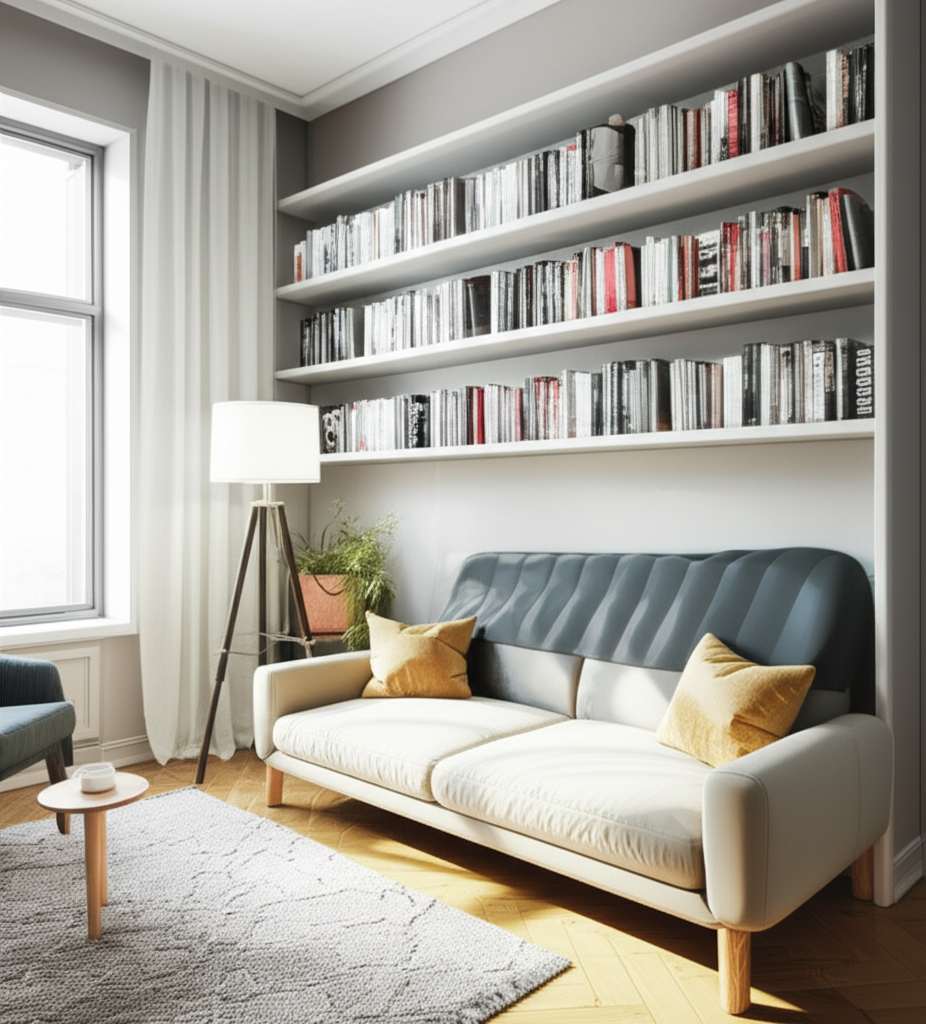 Generate a high-quality, relevant image prompt for an article about: Room Design Ideas Small Room: B