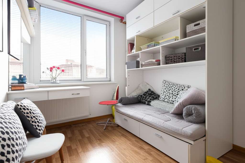 Generate a high-quality, relevant image prompt for an article about: Small Room For Rent Design Idea