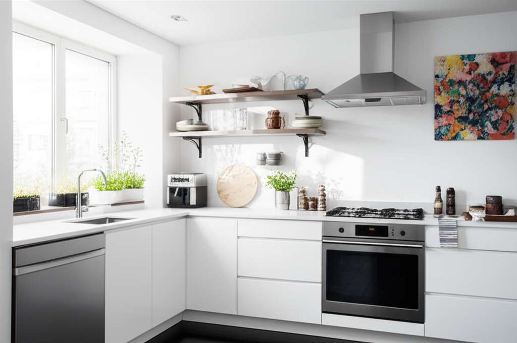 Generate a high-quality, relevant image prompt for an article about: 14 Kitchen Decor Ideas: Amazing