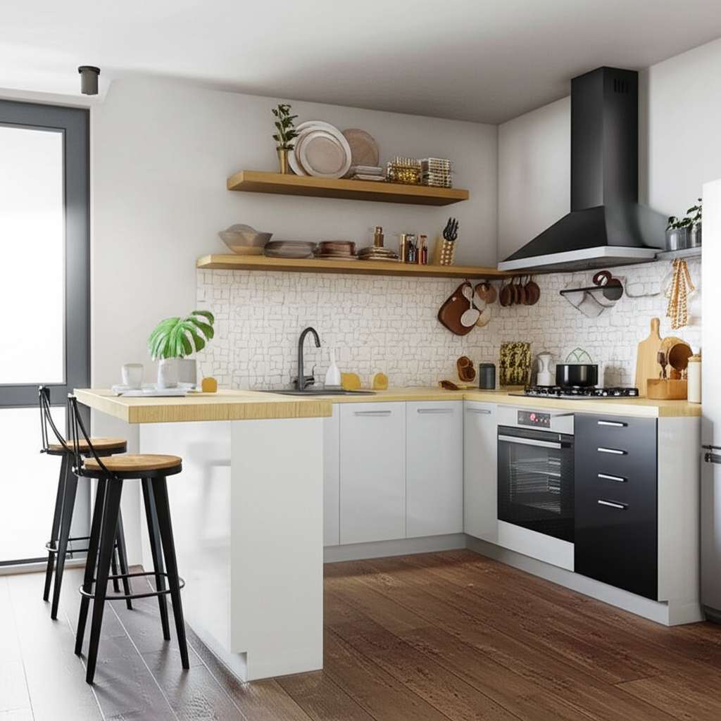 Generate a high-quality, relevant image prompt for an article about: 14 Kitchen Decor Ideas: Amazing