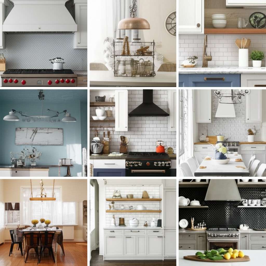 Generate a high-quality, relevant image prompt for an article about: 10 Best Kitchen Decor Themes: A