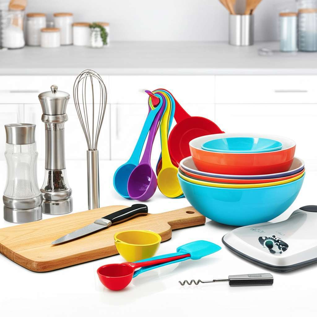 Generate a high-quality, relevant image prompt for an article about: 10 Must-Have Kitchen Accessorie