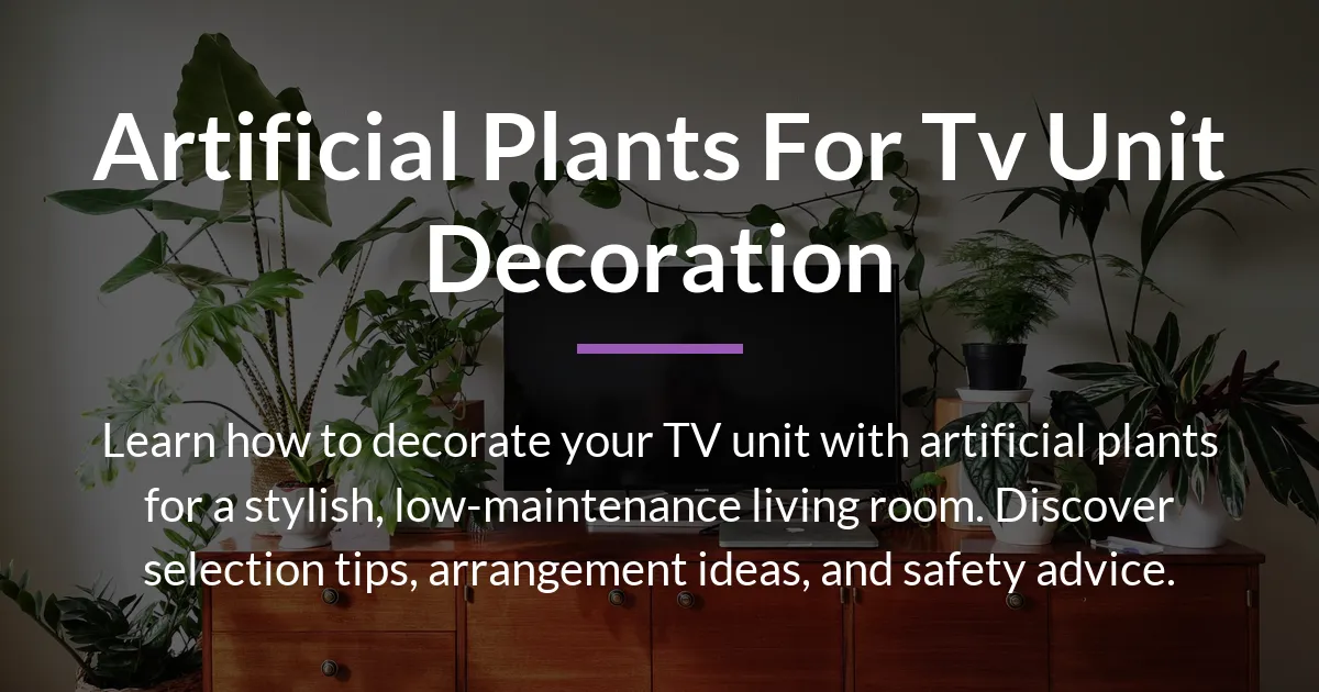 artificial plants for tv unit decoration
