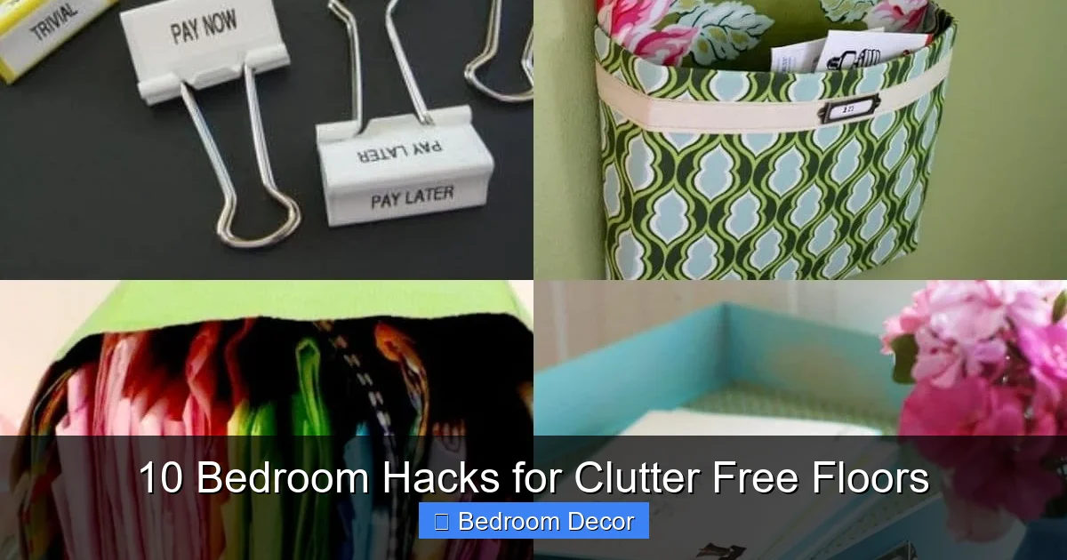 10 Bedroom Hacks for Clutter Free Floors