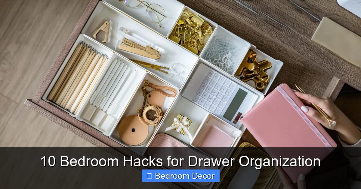 10 Bedroom Hacks for Drawer Organization