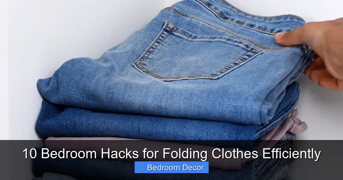 10 Bedroom Hacks for Folding Clothes Efficiently