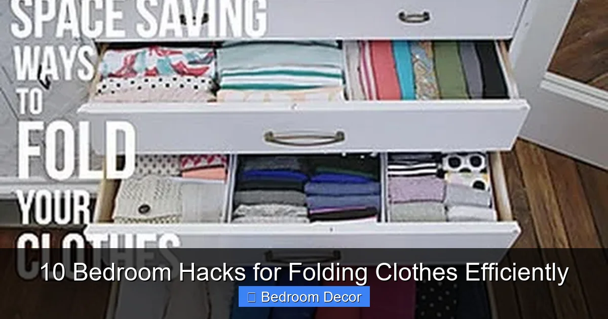 10 Bedroom Hacks for Folding Clothes Efficiently