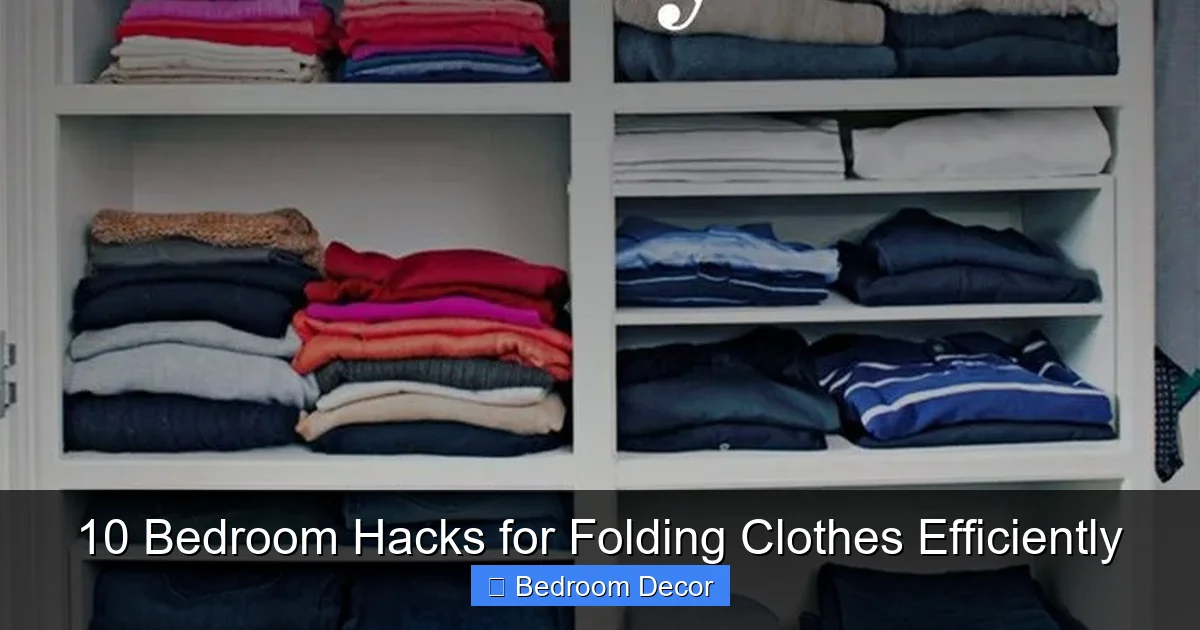 10 Bedroom Hacks for Folding Clothes Efficiently