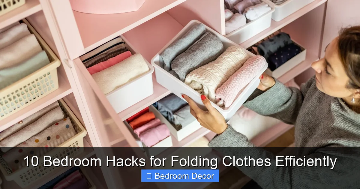 10 Bedroom Hacks for Folding Clothes Efficiently