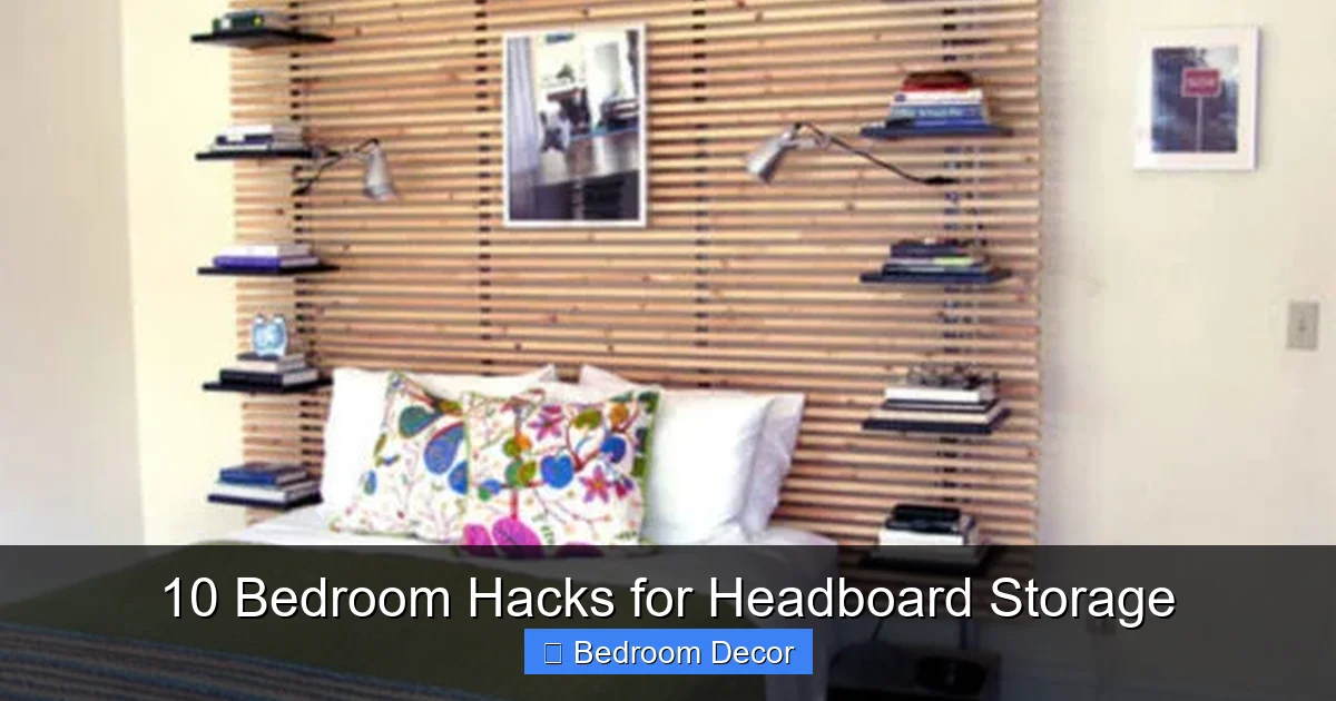 10 Bedroom Hacks for Headboard Storage