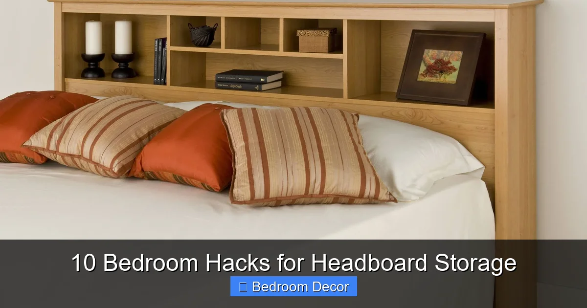 10 Bedroom Hacks for Headboard Storage