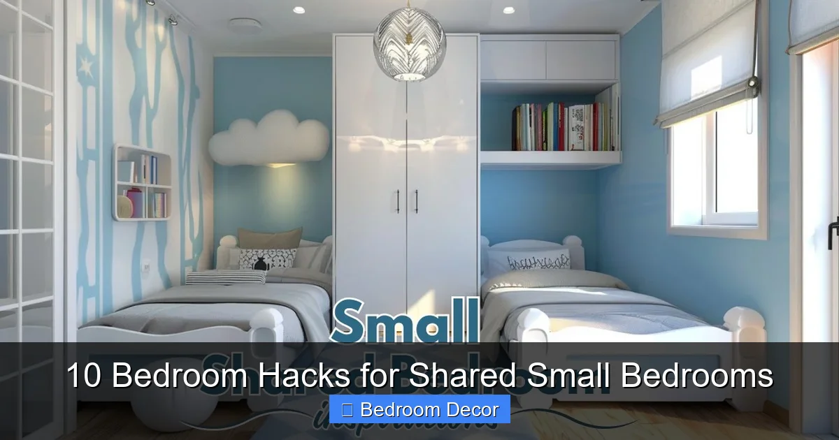 10 Bedroom Hacks for Shared Small Bedrooms