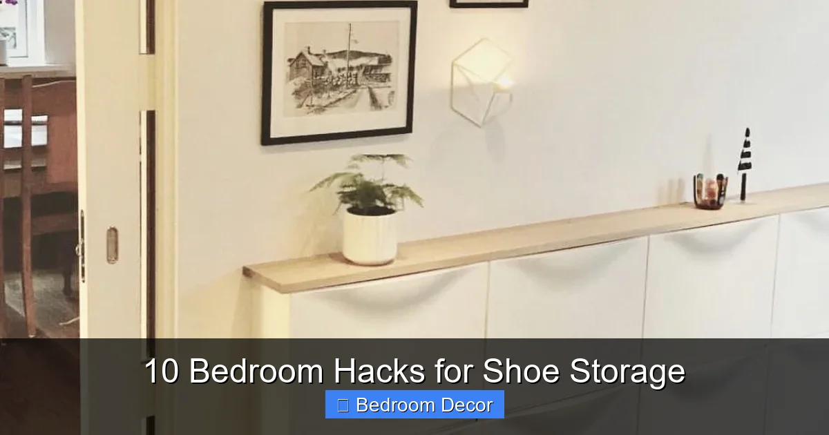 10 Bedroom Hacks for Shoe Storage