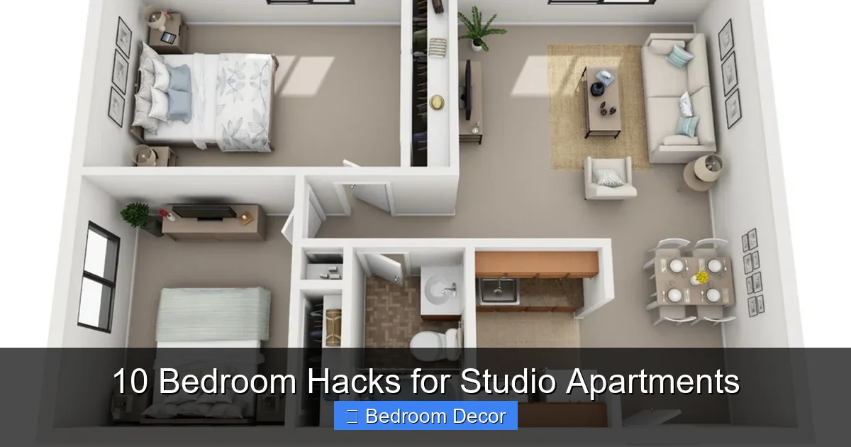 10 Bedroom Hacks for Studio Apartments