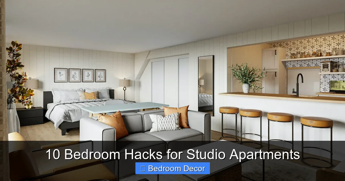 10 Bedroom Hacks for Studio Apartments