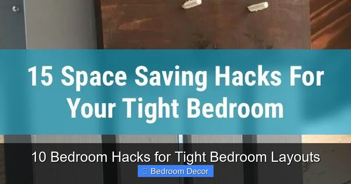 10 Bedroom Hacks for Tight Bedroom Layouts