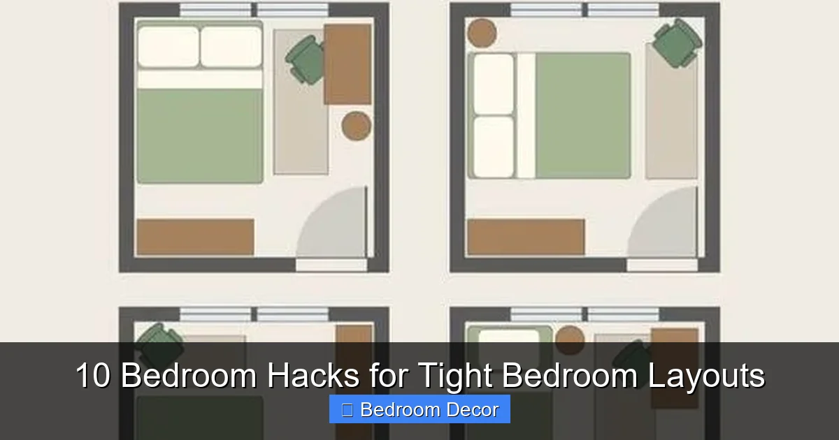 10 Bedroom Hacks for Tight Bedroom Layouts